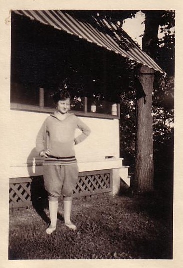 A woman wearing knickers (image courtesy of This Old Life). 